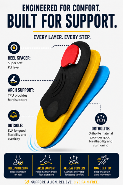 Heavy Duty Orthotic Insoles